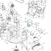 Husqvarna négyszögnyakú csavar 1/4 x 1 col TS 346 fűnyírótraktorhoz robbantott ábra