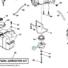 Husqvarna kuplung TC 342, TC 342T, TC 239T, TC 238TX fűnyírótraktorhoz robbantott ábra