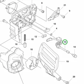 Husqvarna olajcső 540i XP, T540i XP akkus láncfűrészhez robbantott ábra