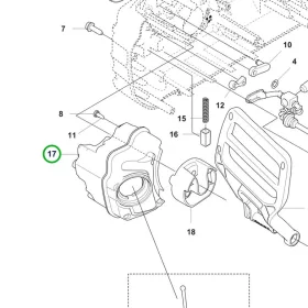 Husqvarna olajtartály 435i láncfűrészhez robbantott ábra