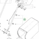 Husqvarna felső fogantyú LC 247i, LC 347iVX fűnyíróhoz robbantott ábra
