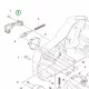Husqvarna láncfék fedél 435i láncfűrészhez robbantott ábra