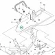 Husqvarna bowden kormányzáshoz P 520DX, P 525DX riderhez robbantott ábra