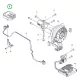 Husqvarna vezérlőpanel 525iLXT, 525iLK, 325iLK szegélyvágóhoz robbantott ábra