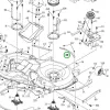Husqvarna merevítő lemez jobb első 108 cm TC 242T fűnyírótraktorhoz robbantott ábra