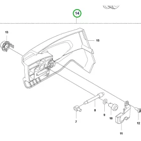 Husqvarna kuplungfedél komplett 540i XP akkus láncfűrészhez robbantott ábra