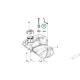 Husqvarna üzemanyagszint érzékelő 6,5 col R 318X, R 316TX AWD riderhez robbantott ábra