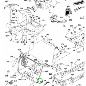 Husqvarna csapszeg TC 138, TC 142T, TC 238T, TC 342 fűnyírótraktorhoz robbantott ábra