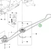 Husqvarna hajtószíj 2050 mm váltó R 318X, R 316TX AWD riderhez robbantott ábra