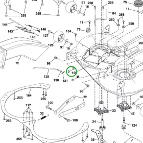   Husqvarna kivetőcső TC 142, TC 342, TC 142T fűnyírótraktorhoz