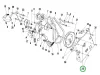 Husqvarna csavar 5/16" x 3/4" LC 153, R 316T AWD, R 316Ts AWD riderhez robbantott ábra