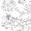 Husqvarna önzáró anya 10 24 UNC TC 342, TC 342T fűnyírótraktorhoz robbantott ábra