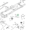 Husqvarna alátét 13/32 x 1 col vágóasztalhoz TS 346 fűnyírótraktorhoz robbantott ábra