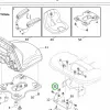 Husqvarna ülés karimás csavar 5/16 18 TS 142, TS 242 fűnyírótraktorhoz robbantott ábra