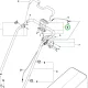 Husqvarna vezérlőpanel tolós kivitel LC 247iX fűnyíróhoz robbantott ábra
