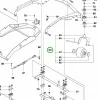 Husqvarna forgókerék egység kenhető Combi 122 P 524EFI riderhez robbantott ábra