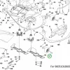 Husqvarna vállas csavar 3/8 UNC 3 5/8 col TS 342 fűnyírótraktorhoz robbantott ábra