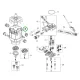 Husqvarna villanymotor PW 350, PW 360 magasnyomású mosóhoz robbantott ábra