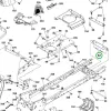 Husqvarna karosszéria csapszeg TC 342, TC 342T fűnyírótraktorhoz robbantott ábra