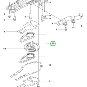 Husqvarna hajtótengely készlet 522HD60X, 322HD60, 525HE3 sövényvágóhoz robbantott ábra