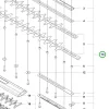Husqvarna vágófedél készlet HD60 525HE4, 522HD60X sövényvágóhoz robbantott ábra