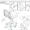 Husqvarna ülés vállas csavar 5/16 18 TS 142, TS 242 fűnyírótraktorhoz robbantott ábra