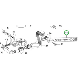 Husqvarna indító leállító szelep D3,05 PW 345C magasnyomású mosóhoz robbantott ábra