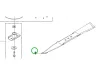 Husqvarna gyűjtő fűnyírókés 51 cm LC 151, LC 153P fűnyíróhoz robbantott ábra