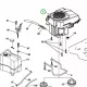 Husqvarna HS 608 motor komplett TS 138, TS 142 fűnyírótraktorhoz robbantott ábra