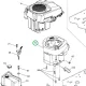 Husqvarna HS 452 motor komplett TC 138, TS 138 fűnyírótraktorhoz robbantott ábra