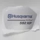 Husqvarna berántóház matrica 592 XP láncfűrészhez