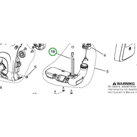 Husqvarna házrögzítő készlet 129C, 129LK szegélyvágóhoz robbantott ábra