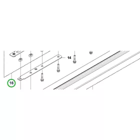 Husqvarna vágófedél készlet késsel HD60 520iHD60 sövényvágóhoz robbantott ábra