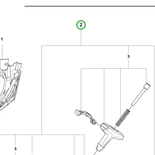 Husqvarna berántó komplett 540 XP Mark III láncfűrészhez robbantott ábra