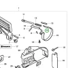 Husqvarna csapszegrugó 3120 XP, 395 XP láncfűrészhez robbantott ábra