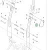 Husqvarna rugós sasszeg P 524X, P 525D, P 525DX riderhez robbantott ábra