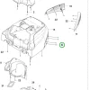 Husqvarna szegecs burkolat P 524X, P 524X EFI, P 524XR EFI riderhez robbantott ábra