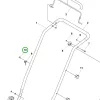 Husqvarna fogantyú csavar LC 247, LC 347V, LC 253S fűnyíróhoz robbantott ábra