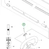 Husqvarna szárcső csavar 325iL, 520iLX, 525iLXT szegélyvágóhoz robbantott ábra