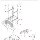 Husqvarna burkolatcsavar M8x20 P 524X, P 524X EFI, P 524 riderhez robbantott ábra
