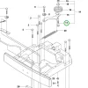 Husqvarna csavar 8x30 hátsó vázszekrényhez R 214TC, R 216 AWD riderhez robbantott ábra