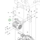 Husqvarna csavar M8x55 hajtáshoz R 214TC, R 216T AWD riderhez robbantott ábra