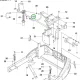 Husqvarna csavar motor és pedál R 200iX, R 214C, P 525DX riderhez robbantott ábra