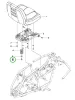 Husqvarna ülés csavar M10x25 R 112C, R 216T AWD, R 316TX AWD riderhez robbantott ábra