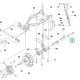 Husqvarna PTO csavar M12x50 P 525DX, P 535HX riderhez robbantott ábra