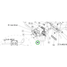 Husqvarna imbuszcsavar M5x35 tankszellőzőhöz P 524X, P 535HX riderhez robbantott ábra