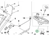 Husqvarna imbuszcsavar M6x10 kormányoszlop P 520D, P 525D riderhez robbantott ábra