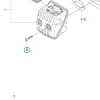 Husqvarna kipufogócsavar 435 II, 440 II, 445 II, 450 II láncfűrészhez robbantott ábra