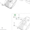 Husqvarna kipufogócsavar 562 XP, 560 XP, 555 láncfűrészhez robbantott ábra