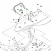 Husqvarna kormány csavar P 520DX, P 525DX, P 535HX riderhez robbantott ábra